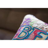 Bermuda Hand-Embroidered Pillow from Quirks!