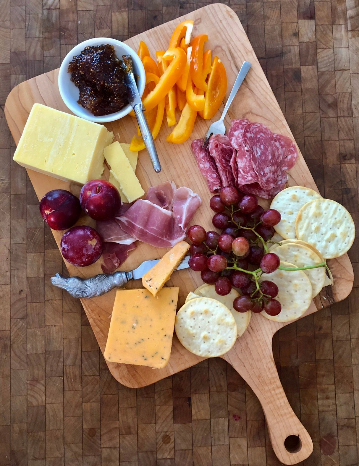 Best Charcuterie Board - American Maple Custom Medium Charcuterie Board - Vintage Style Rectangle French Board from The Celtic Farm