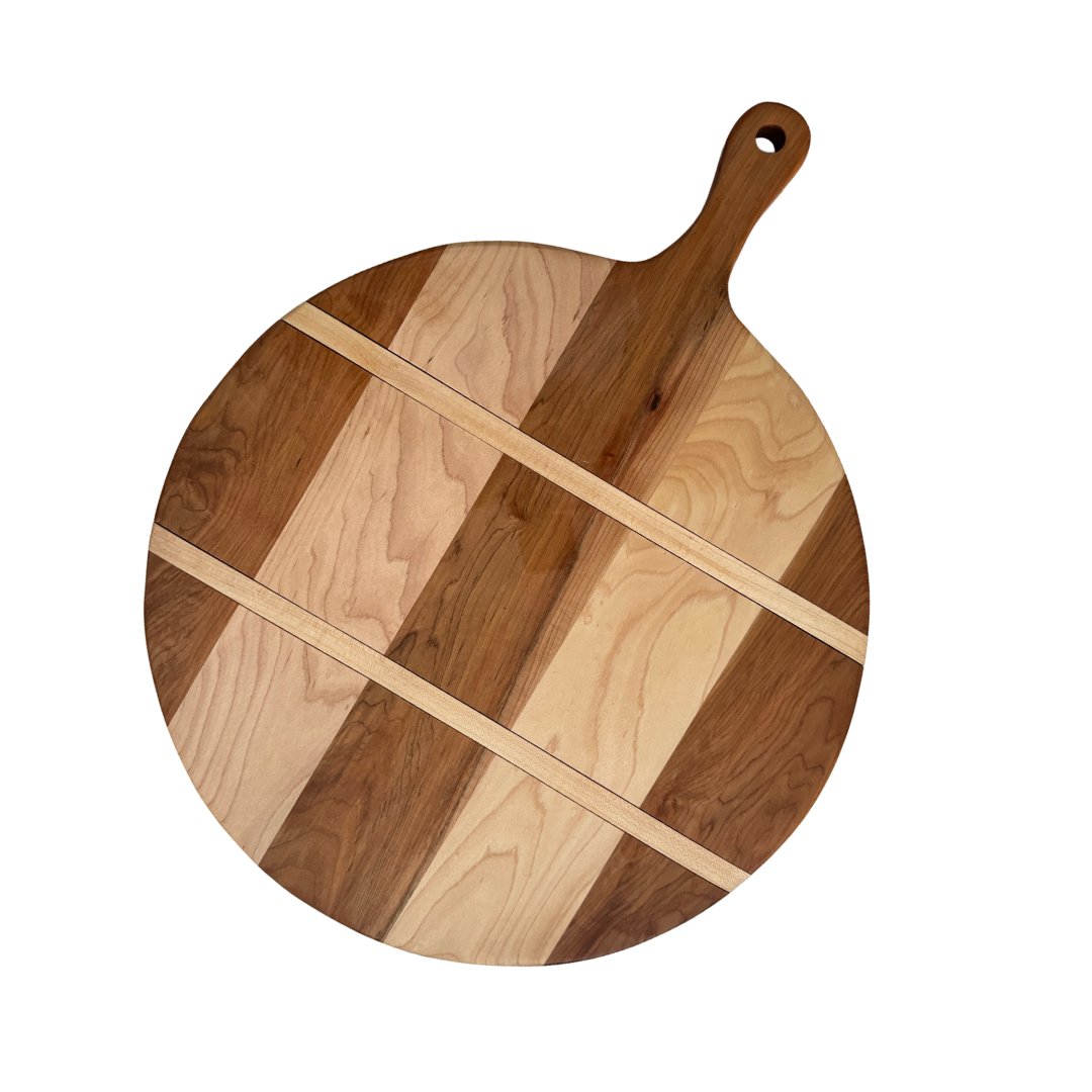 Best Charcuterie Board - Vintage Style Round Maple French Breadboard from The Celtic Farm