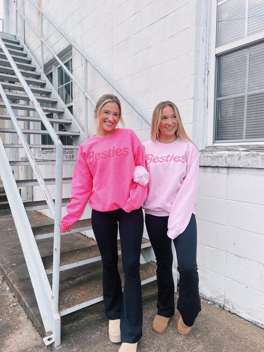 'Besties' Crewneck Sweatshirt from United Monograms