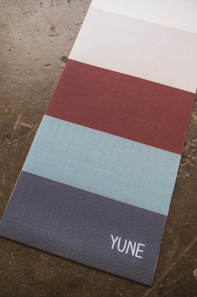 Yoga Mat | 6mm Lightweight | Striped| Non-Slip | Eco Friendly | Yune Yoga | Tofino from Yune Yoga