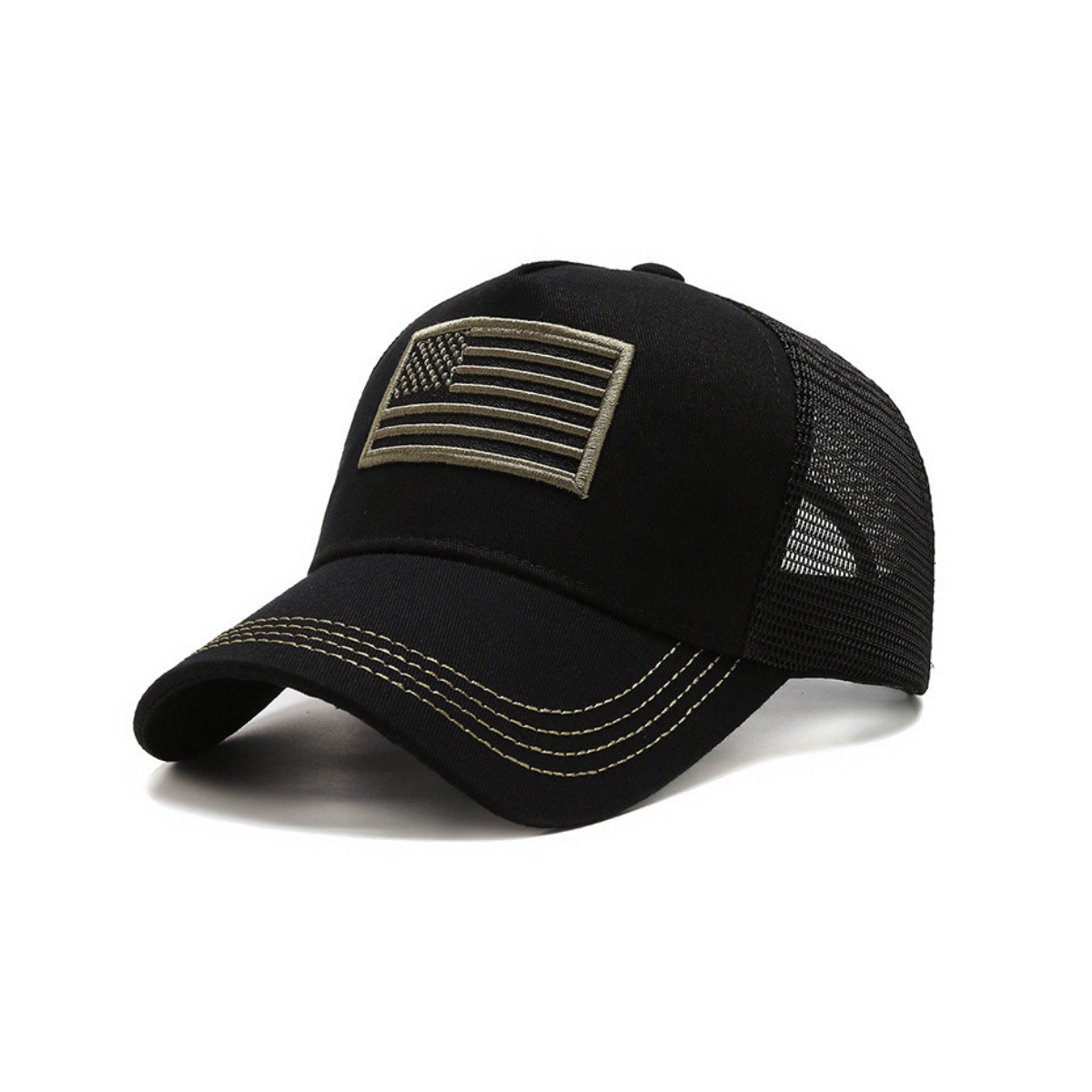 American Flag Trucker Hat with Adjustable Strap from Jupiter Gear