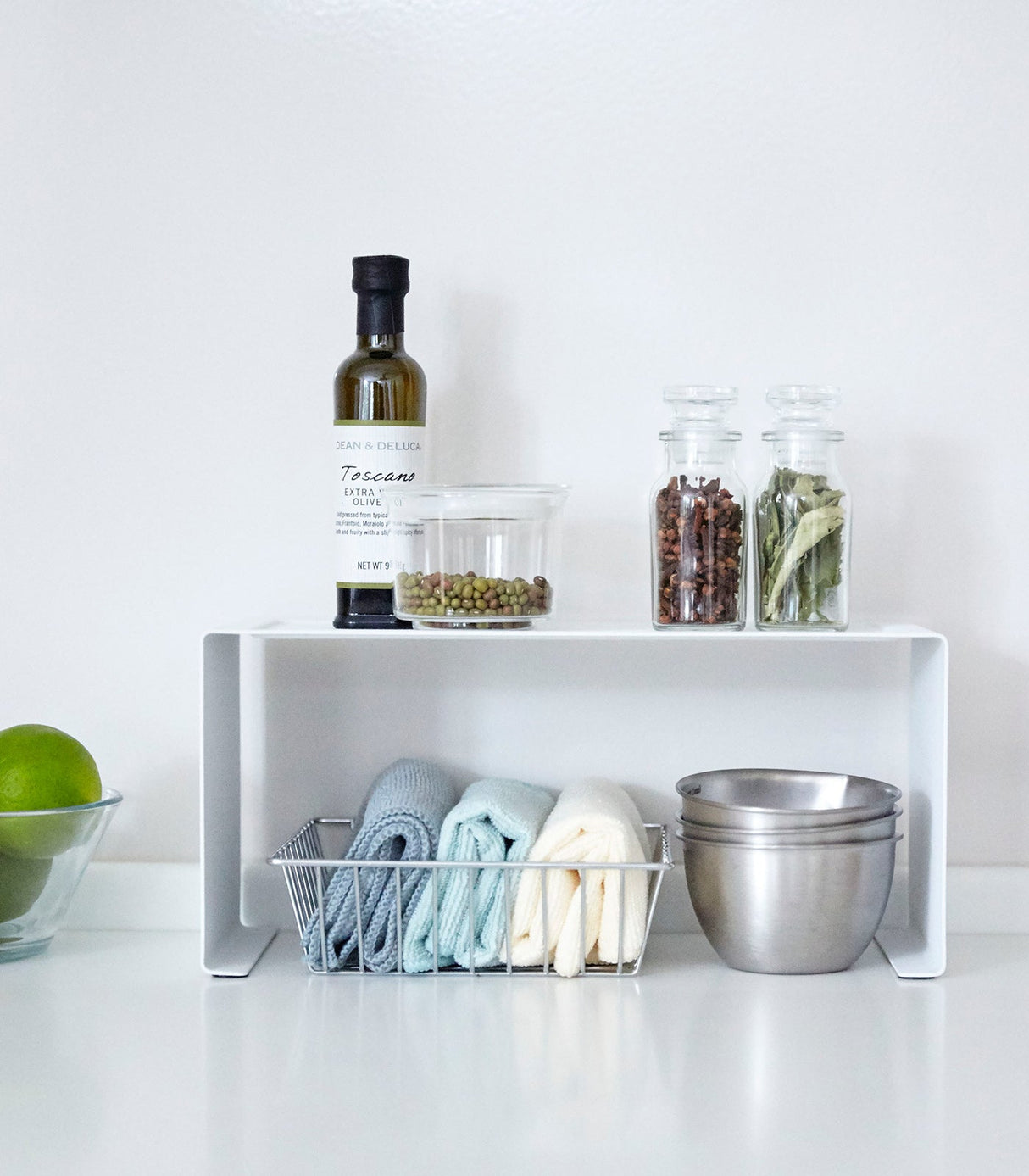 Stackable Countertop Shelf - Two Sizes - Steel from Yamazaki Home