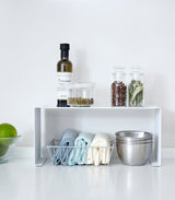 Stackable Countertop Shelf - Two Sizes - Steel from Yamazaki Home