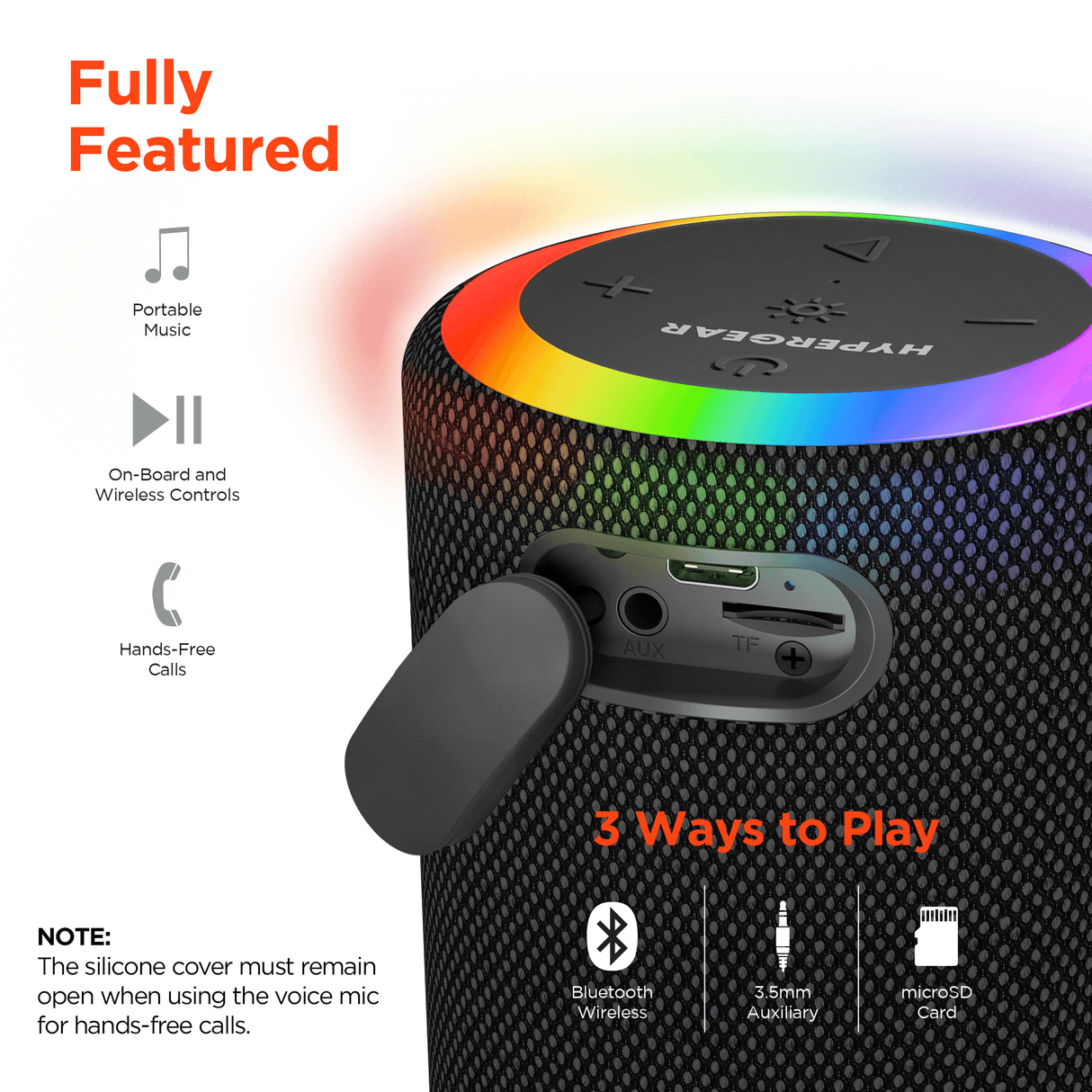 HyperGear Halo Wireless LED Speaker from Jupiter Gear Home