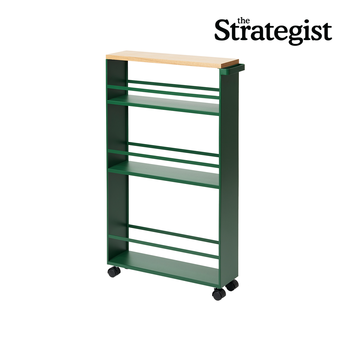 Slim Storage Cart (32" H)  - Steel - Forest Green from Yamazaki Home