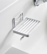 Traceless Adhesive Soap Tray - Steel from Yamazaki Home