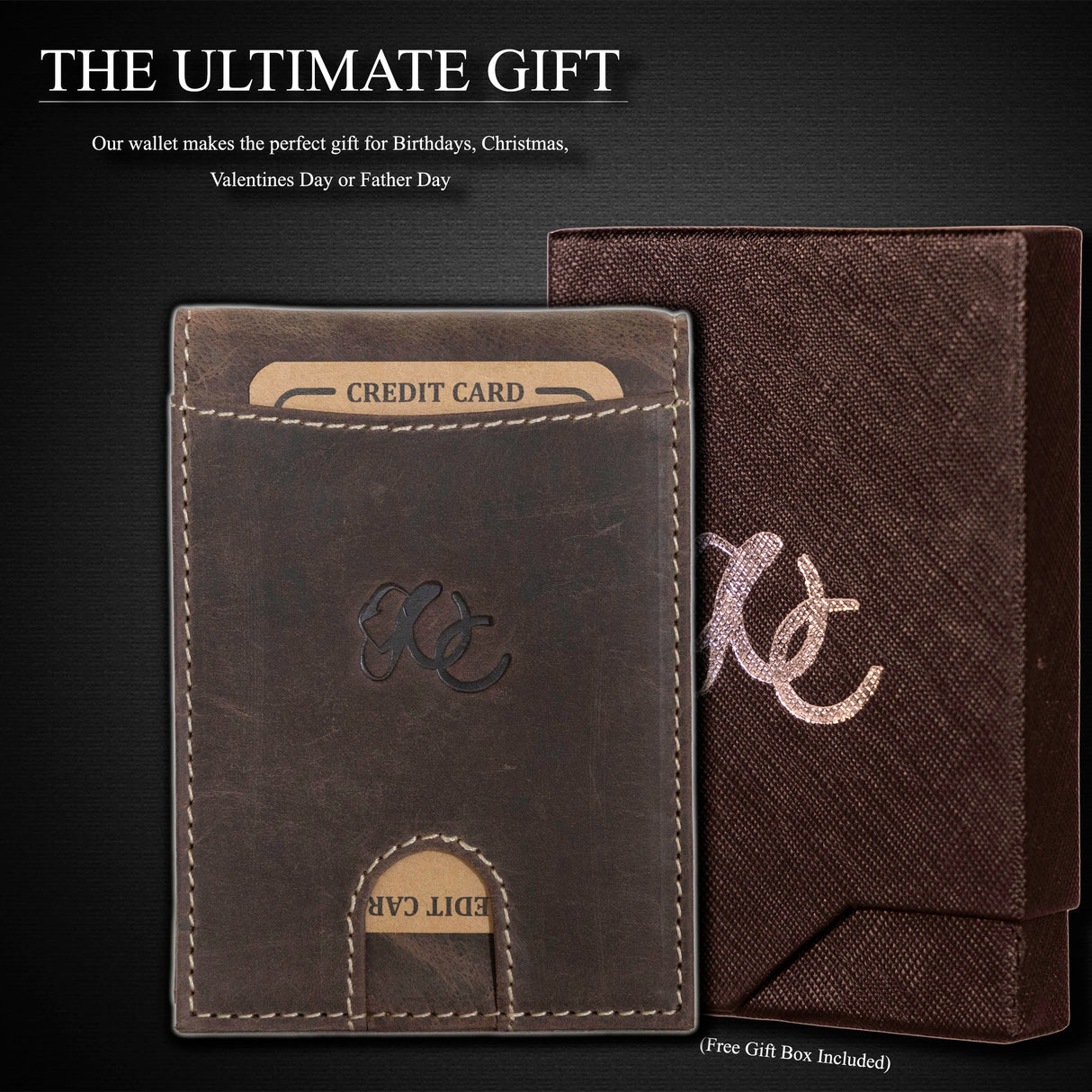 Leather Money Clip Bifold from UC Leather Company