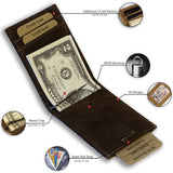Leather Money Clip Bifold from UC Leather Company