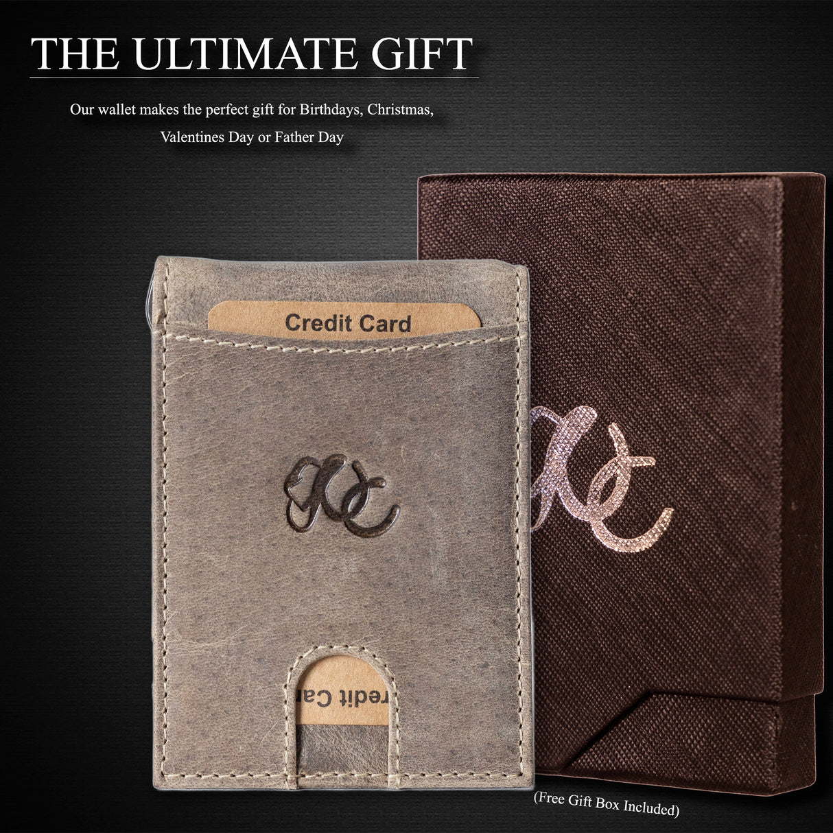 Leather Money Clip Bifold from UC Leather Company