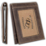 Leather Money Clip Bifold from UC Leather Company