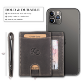 Leather Money Clip Bifold from UC Leather Company