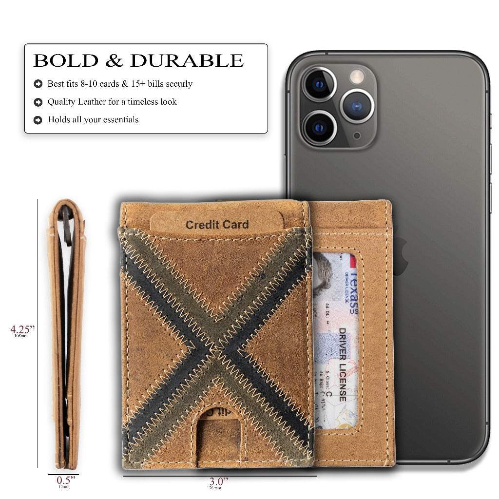 Leather Money Clip Bifold from UC Leather Company