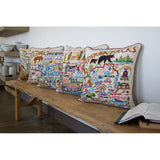 Big Bend Hand-Embroidered Pillow from Quirks!