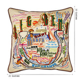 Big Bend Hand-Embroidered Pillow from Quirks!