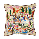 Big Bend Hand-Embroidered Pillow from Quirks!