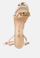 Big Bash Metallic High Platform Chunky Sandals from London Rag International