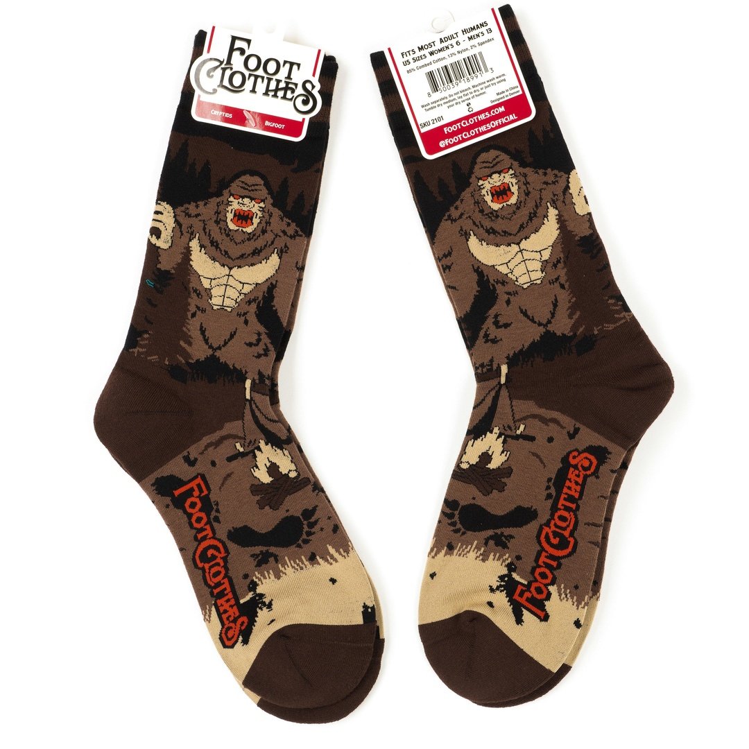 Bigfoot Crew Socks from FootClothes