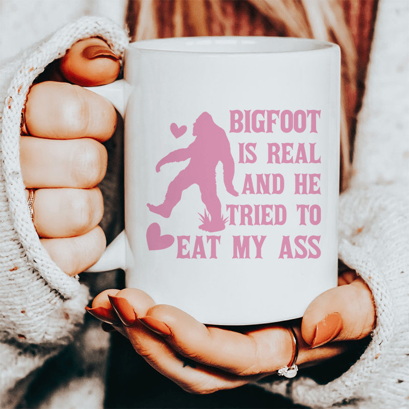 Bigfoot Is Real Ceramic Mug 15 oz from Peachy Sunday