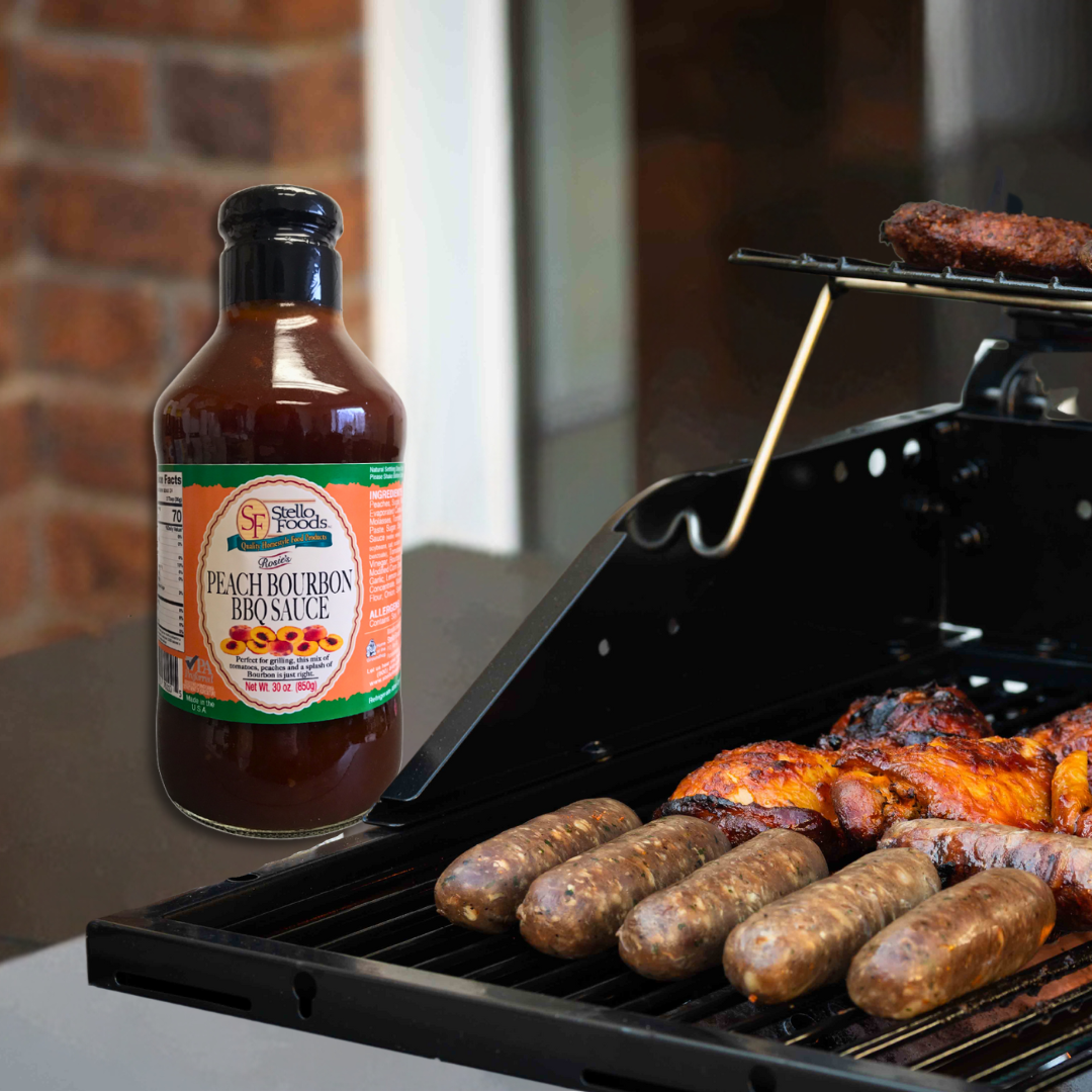 Stello Foods - Rosie's Peach Bourbon BBQ Sauce 30 oz from Stello Foods