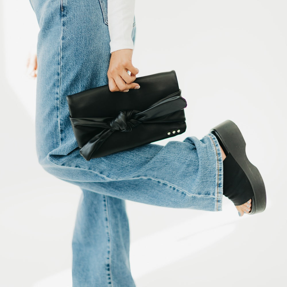 Billie Bow Clutch Crossbody Bag from Pretty Simple