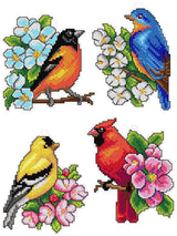 Birds 118CS Counted Cross-Stitch Kit From Wizardi