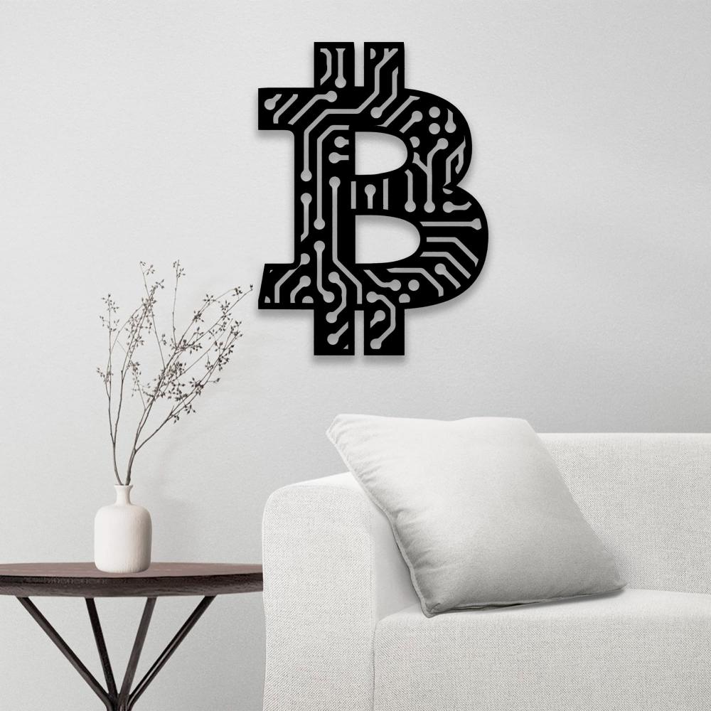 Bitcoin, Crypto Coin Wall Art from VITAHOME DESIGN LLC