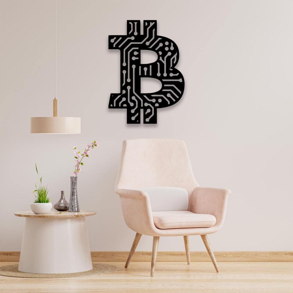 Bitcoin, Crypto Coin Wall Art from VITAHOME DESIGN LLC