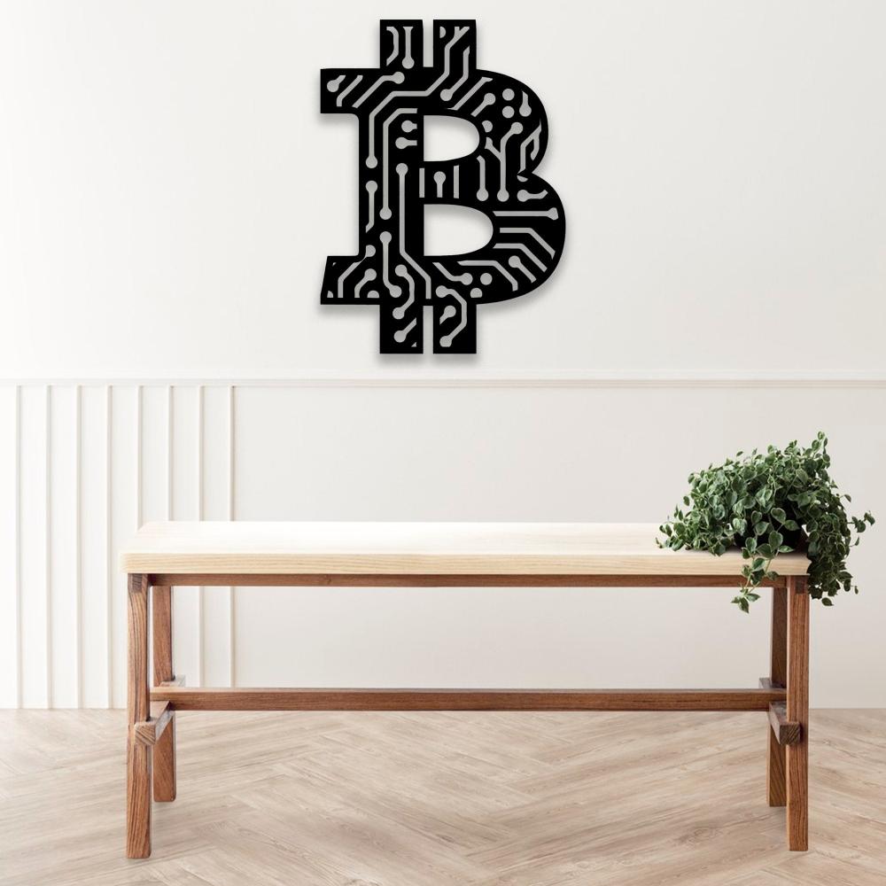 Bitcoin, Crypto Coin Wall Art from VITAHOME DESIGN LLC