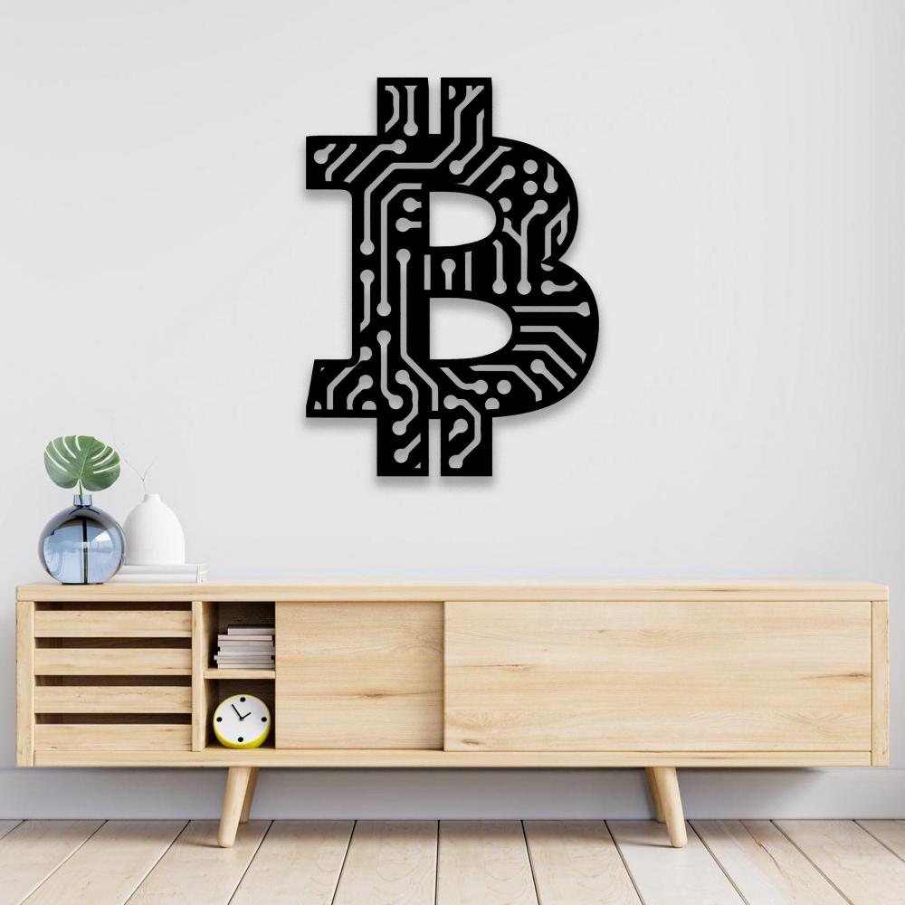 Bitcoin, Crypto Coin Wall Art from VITAHOME DESIGN LLC