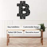 Bitcoin, Crypto Coin Wall Art from VITAHOME DESIGN LLC