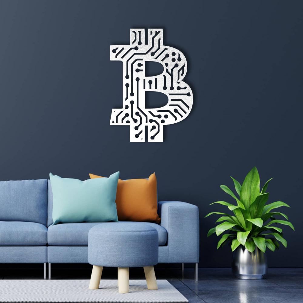 Bitcoin, Crypto Coin Wall Art from VITAHOME DESIGN LLC