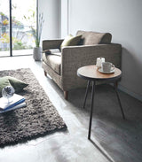 Side Table (20" H)  - Steel + Wood from Yamazaki Home