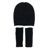 Black Essential Knit Alpaca Gloves from SLATE + SALT