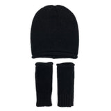 Black Essential Knit Alpaca Beanie from SLATE + SALT