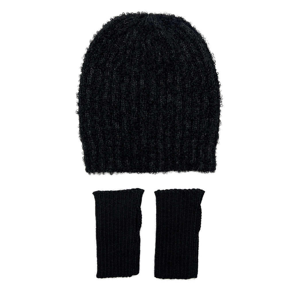 Black Minimalist Alpaca Gloves from SLATE + SALT