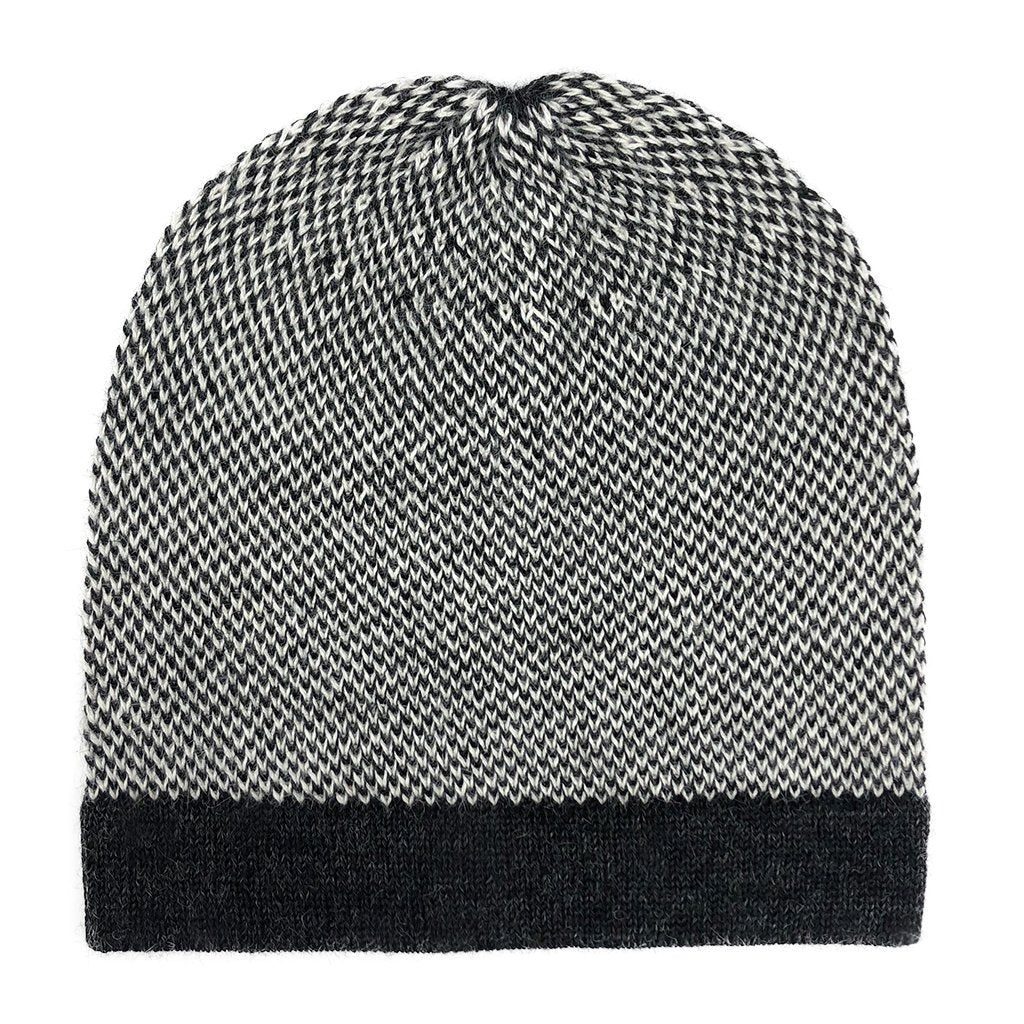 Midnight Interwoven Alpaca Beanie from SLATE + SALT