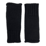 Black Essential Knit Alpaca Gloves from SLATE + SALT