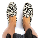 Women's Black Dots Slip On Shoes from Atlantis Handmade Shoes