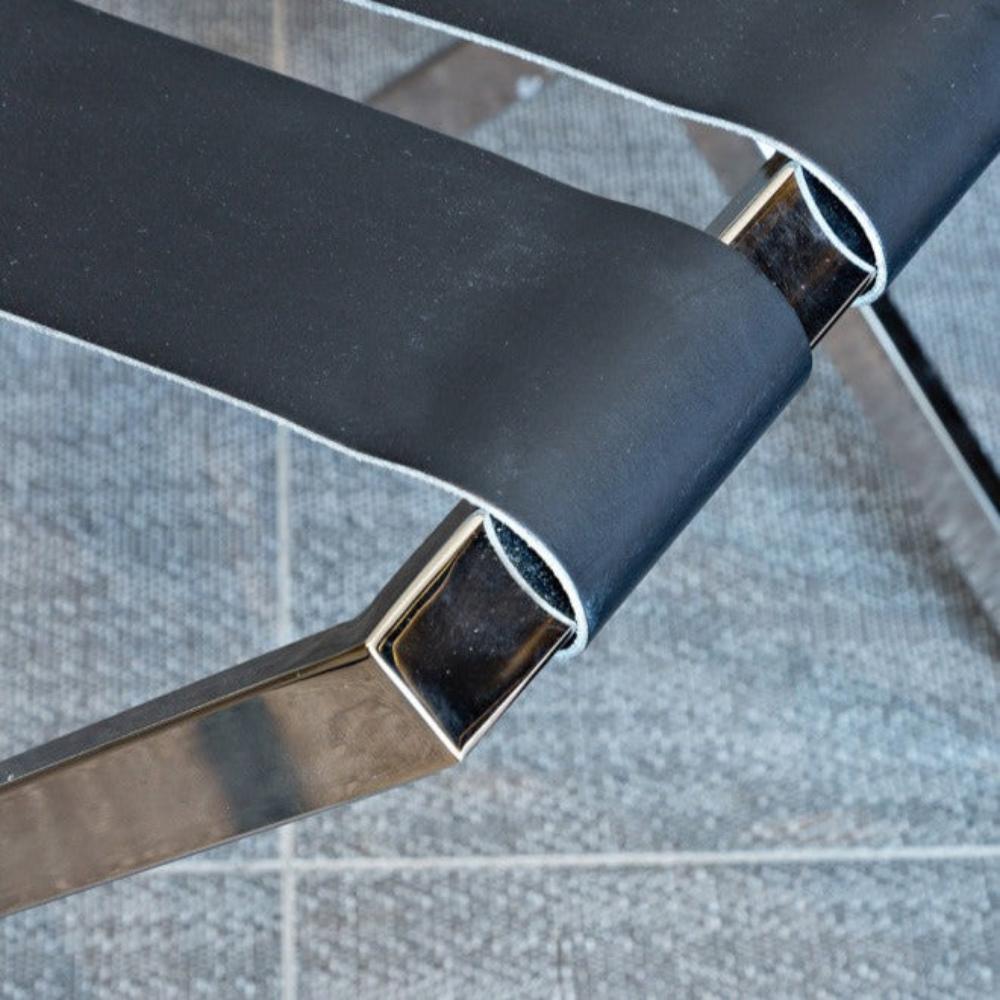 Bitterroot-Foldable Metal Luggage Rack with Genuie Leather from VITAHOME DESIGN LLC