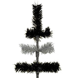 Black & Silver Layered Tinsel Christmas Tree from Lee Display
