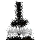 Black & Silver Layered Tinsel Christmas Tree from Lee Display