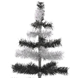 Black & Silver Layered Tinsel Christmas Tree from Lee Display