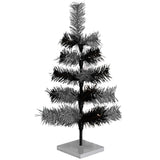 Black & Silver Mixed Tinsel Tree from Lee Display