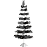 Black & Silver Mixed Tinsel Tree from Lee Display