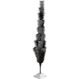 Black & Silver Mixed Tinsel Tree from Lee Display