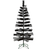 Black & Silver Mixed Tinsel Tree from Lee Display