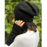 Black Essential Knit Alpaca Gloves from SLATE + SALT