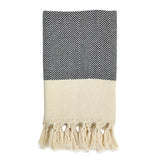 Herringbone Turkish Hand Towel from SLATE + SALT