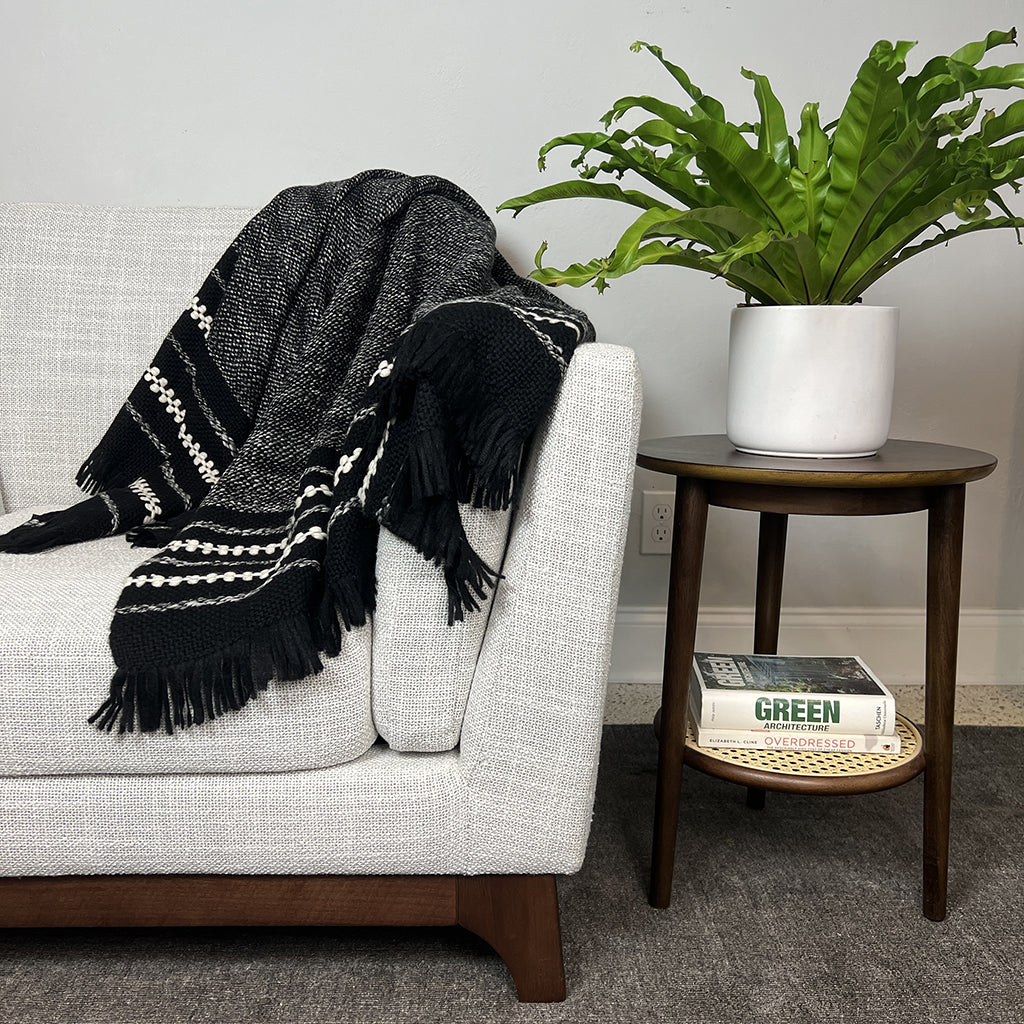 Chunky Cuzco Alpaca Throw from SLATE + SALT